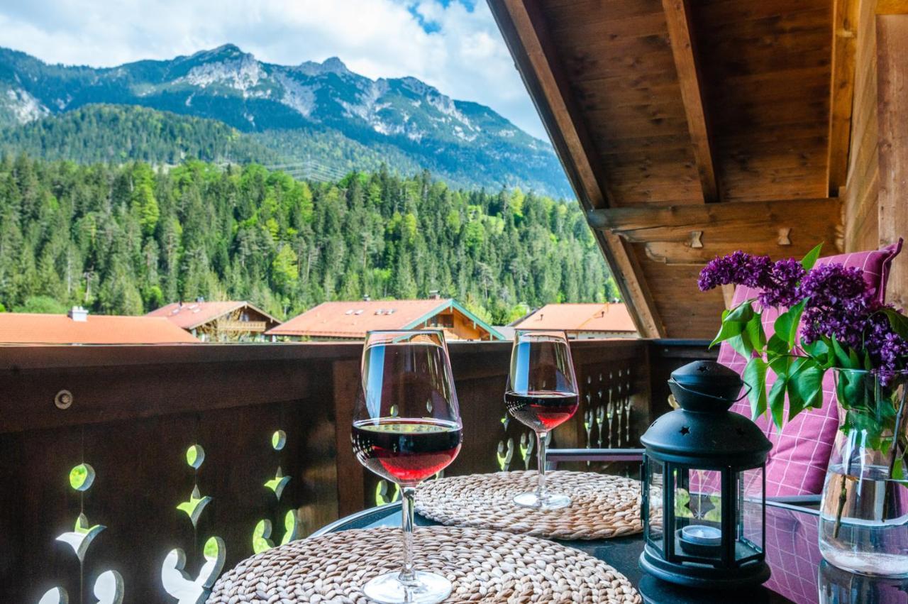 Ferienwohnung Bergfrieden Krün Buitenkant foto